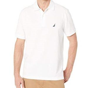 Nautica True Deck Golf Polo Shirt White Medium